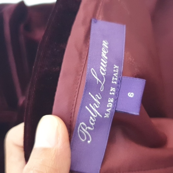 Ralph Lauren Purple Label Blended Silk Jair Velvet Cocktail Dress - Picture 16 of 16